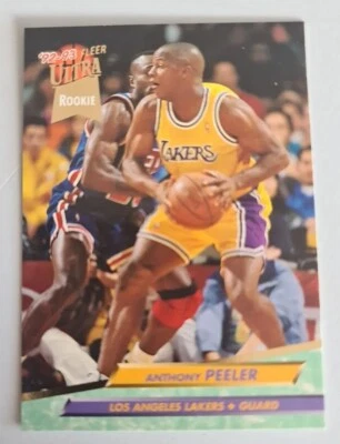 NBA ANTHONY PEELER LA Lakers 1992-93 Fleer Ultra RC ROOKIE Trading CARD #289 - Image 1 of 2