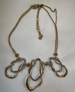 Alexis Bittar Crystal Encrusted Rocky Link Bib Necklace - Picture 1 of 5