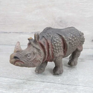 ELASTOLIN ? - Massefigur Nashorn - Länge = 13 cm - #W85195 - Picture 1 of 7