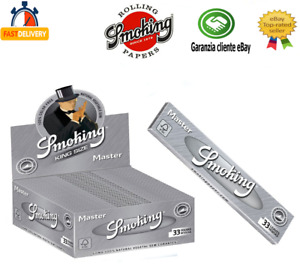  Smoking Master Silver King Ultra Thin Slim Cigarette Rolling 50 Booklet