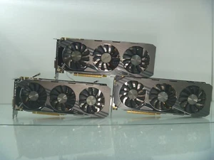QTY-3 Zotac NVIDIA GTX 980 AMP Edition 4GB 256BIT GDDR5 28Z-1N370-A00Z8 **PARTS - Picture 1 of 8