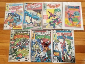 Vintage 70s 80s Spiderman Comic Book Lot of 7 Amazing Spectacular Green Goblin - Picture 1 of 8