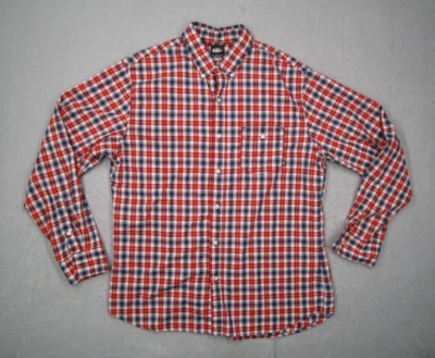 Nike 6.0 Shirt Mens Extra Large Red Check Long Sleeve Button Up Casual Work - Image 1 of 4
