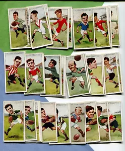 1926 JOHN PLAYER & SONS CIGARETTES FOOTBALLERS BY RIP 50 TOBACCO CARD SET - Picture 1 of 4