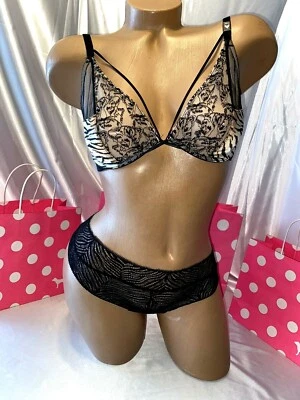 Sujetador Victorias Secret muy sexy 34D y tanga mediana estampado animal  Foto 1 de 3