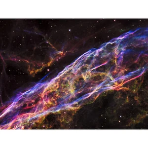 Hubble Weltraumteleskop Schleiernebel Supernova Rest Explosionswelle Kunst Leinwand 18x24 - Bild 1 von 5