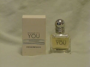 Armani 'Because It's You' Womens EDP .23oz Travel Sz Glass Bottle NIB - Picture 1 of 3