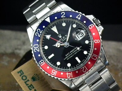 Rolex Oyster GMT 1675 'Pepsi Long E Dial' 1967 da collezione vintage da uomo - Immagine 1 di 4