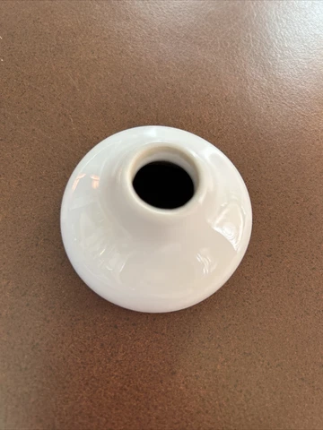 Vintage Porcelain Ceramic Plumbing Escutcheon Faucet Shower Tub Bath White Cover