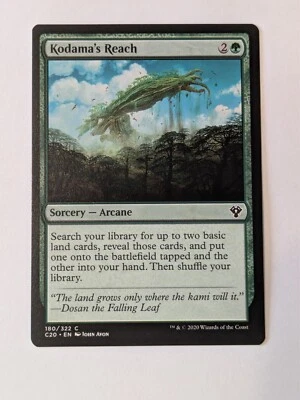 MTG Misprint: Kodama's Reach - Error Missing Ink Spot Commander Magic Card NM - Image 1 of 4