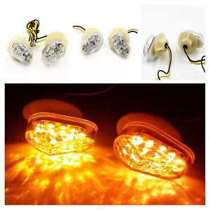 Clear Faring Flush Mount LED Turn Signal For YAMAHA YZF R1 R6S R6 S FZ6 FZ1 FZ - Picture 1 of 7