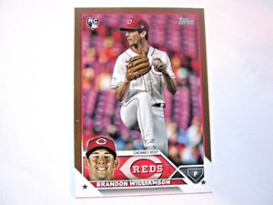 Brandon Williamson 2023 Topps Update Gold Parallel Card #US286 0615/2023