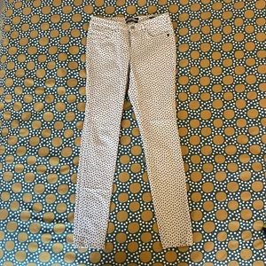 Scotch & Soda La Bohemienne Mid Rise Skinny Jeans weiß schwarz Sternenmuster sehr guter Zustand - Bild 1 von 10