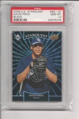 2009 Upper Deck Starquest Black Ultra Rare #SQ-37 David Price PSA 10 - Image 1 of 2