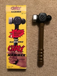 New old stock vintage toy CRAZY HAMMER breaking glass sound - battery operated. - Picture 1 of 4