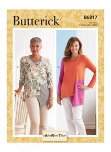 Butterick Nähmuster B6817 asymmetrische Paneel Tops Blusen Shirts - Bild 1 von 9
