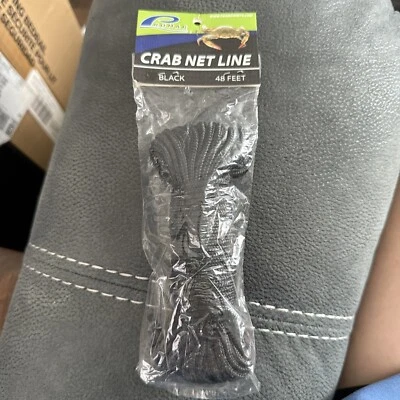 Línea de trampa para cangrejos Promar 48 ft, negra Foto 1 de 4