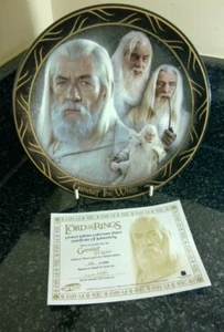 Lord Of The Rings Gandalf The White Limited Edition Collectors Plate Boxed - Picture 1 of 7