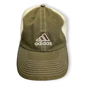 Adidas Climalite Logo Ball Cap Hat Adjustable Brown White Mens - Picture 1 of 8