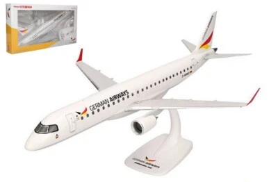 MODELLINO AEREO STATICO HERPA EMBRAER E190 GERMAN AIRWAYS HERPA 75 YEARS 1:100 - Immagine 1 di 4