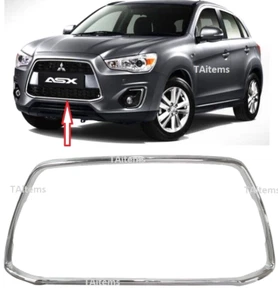 PARAGOLPES DELANTERO PARRILLA CROMO MOLDURA APTA PARA MITSUBISHI OUTLANDER SPORT ASX 2013-2015 - Imagen 1 de 11