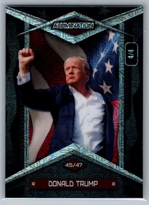 /4 2025 Wild Card - Alumination Mojo Flag Donald Trump Bloody Ear - Picture 1 of 2