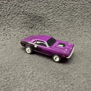 AFX '70 Hemi Cuda Magna-Traction Ho Slot Car Custom ALUINUM WHEELS Purple Mopar - Picture 1 of 9