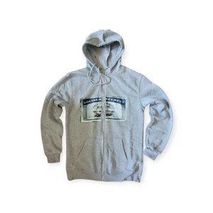 Social Security Graphic Print Zip Hoodie Y2K Clothes Oversized Sweatshirt M - Picture 1 of 3