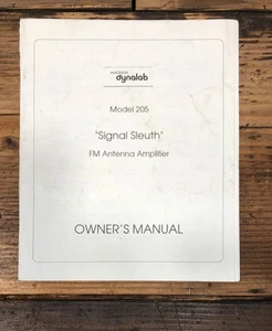 Magnum Dynalab Model 205 Signal Sleuth FM Amp Owners / User Manual *Original* - Picture 1 of 1