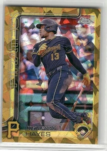 2025 Topps Edición Zafiro Cromo Ke'Bryan Hayes #196 Zafiro Dorado/50 Piratas - Imagen 1 de 2