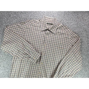 Ermenegildo Zegna kariertes langärmliges Button-Down-Hemd mit Kragen für Herren Large - Bild 1 von 8