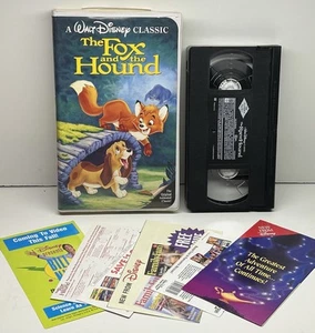 Disney The Fox & the Hound VHS Video Tape Black Diamond Classics Promos Inserts - Picture 1 of 18