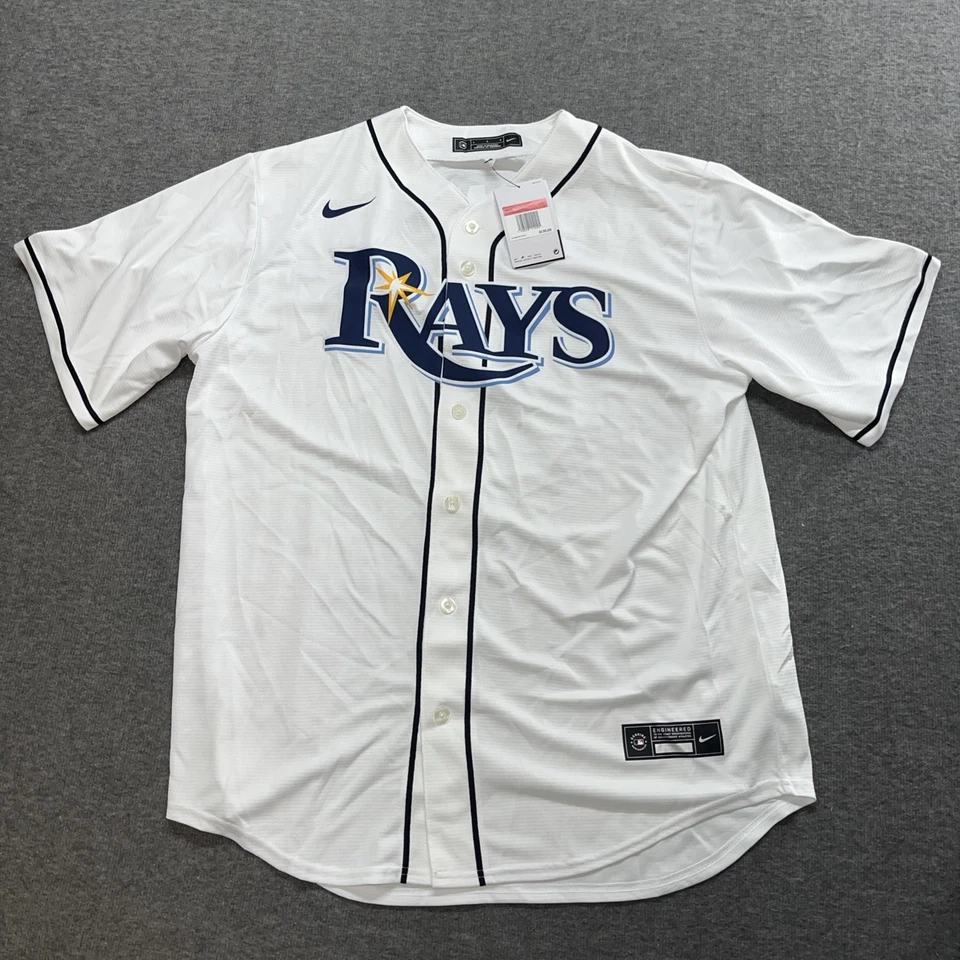 Wander Franco Tampa Bay Rays Nike Replica Player Jersey White Large L