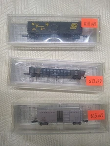 3 Micro Trains Spur Z Zugwagen Neu in OVP Delaware Hudson Canadian Pacific Seaboard - Bild 1 von 7