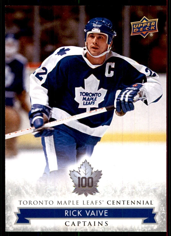 2017-18 UPPER DECK TORONTO MAPLE LEAFS CENTENNIAL CAPTAINS SP RICK VAIVE #106 - Image 1 of 2