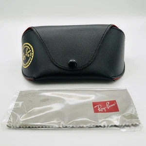 Ray Ban Glasses Case Cleaning Cloth Black L Logo New - Picture 1 of 6