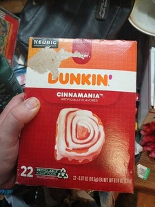 DUNKIN CINNAMON KEURIG 22 COUNT COFFEE K-CUP PODS - Picture 1 of 6
