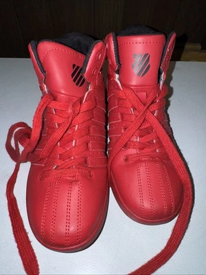Unisex Niños Niñas Kswiss Rojo Zapatillas Altas Talla 4 86583-615-M Foto 1 de 4