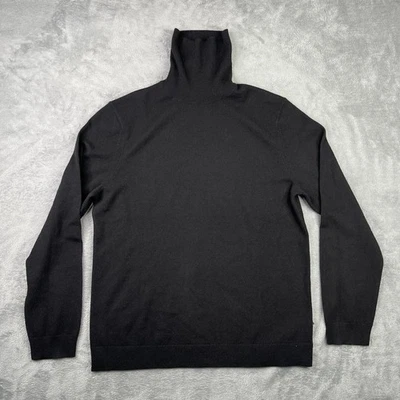 Suéter Theory Para Hombres XL Negro Cachemira Cuello Alto Vilass T Diseñador Pullover *** Foto 1 de 4
