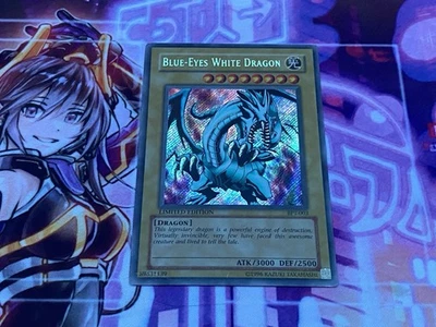 Yu-Gi-Oh! Blue-Eyes White Dragon (MP/LP) BPT-003 2002 Collectors Tin Limited - Image 1 of 3