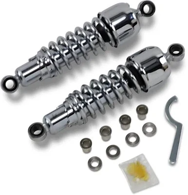 DS Chrome 11.5in Rear Shock Absorber Pair Harley Davidson Sportster 1000 79-85 - Image 1 of 3