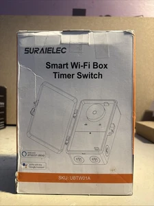 Suraielec WiFi Pool Timer, Outdoor Indoor Smart Switch, 40 AMP, 2HP, 120, 240 - Bild 1 von 3