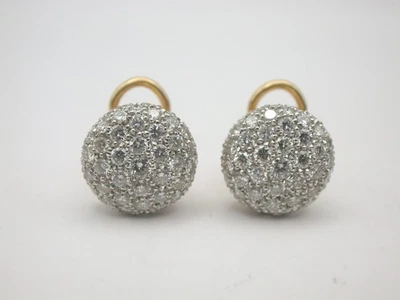 feine Diamant / Brillant Ohrstecker massiv Gold 750 - Bild 1 von 4