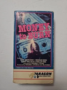 Money to Burn (VHS 1984) TESTED WORKS Paragon Video GRAIL RARE !! NOT RATED !! - Picture 1 of 9
