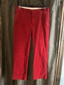 Pantalones de pana Polo Ralph Lauren Preston Fit para hombre 38X32 vintage rojos raros - Imagen 1 de 5