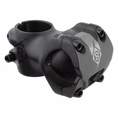 Origin8 Flow MTB Stem 31.8mm 45mm 0 AL6061-T6, 4-Bolt Front Load, Black - Image 1 of 4