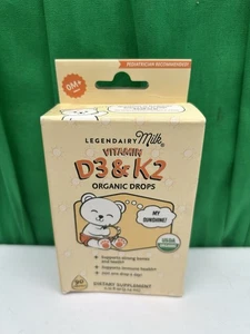 Legendairy Milk Organic Baby and Toddler D3&K2 Drops 11/26 SEALED - Picture 1 of 6