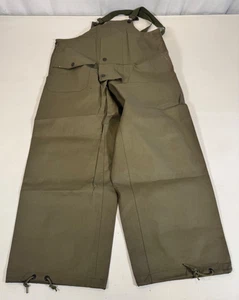 WWII Era US Navy Bib Overalls Deck Trousers Pants 13 Star Button - Picture 1 of 5
