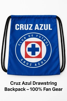 Mochila Cruz Azul Fútbol con Cordón - Bolsa de Gimnasio - Regalo para Aficionados de la Liga MX Foto 1 de 4