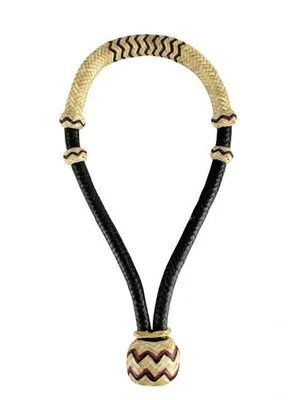 Bosal Showman 5/8" Natural/Negro/Borgoña Núcleo Crudo Foto 1 de 3